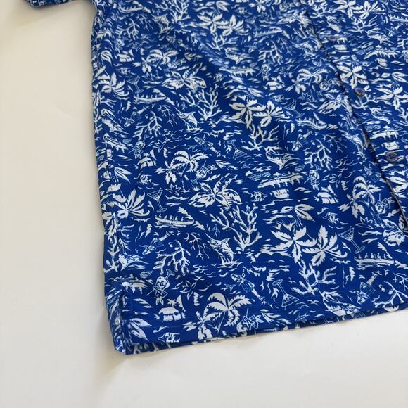 Columbia PFG Hawaiian Short Sleeve Shirt Button Up Hiking Fishing Medium Vented - Picture 3 of 10